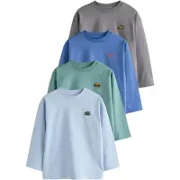 Next Camiseta azul real / azul claro / piedra / jade