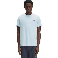 Fred perry Camiseta 'Cmaiseta celeste contrast ribeted tee' azul