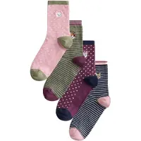 Next Calcetines marino / caqui / malva / rosa / blanco