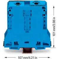 Wago 285-194, borne de conexión para dos conductores, sección de 95 mm²