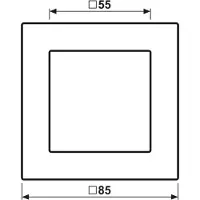 JUNG Rahmen 1f A 550 A5581BFSWM, color negro grafito