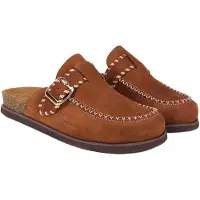 Desa Zapatillas de casa 'Holzschuhe' marrón castaño