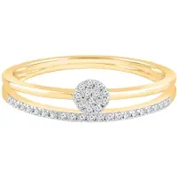 Diamant Exquis Anillo 'Ring aus 375 Gelbgold mit Diamant' oro