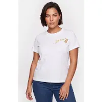Moschino T-shirt Sartorial Logo Embroidery White Talla: 40 | Camisetas de Seda Outlet | Mujer | Blanco