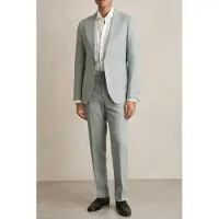 Reiss Sb 2b Notch Linen Blazer Ocean Green Talla: 42 | Blazers Outlet | Hombre | Blanco