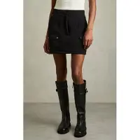 Reiss Quilted Mini Skirt Black Talla: 18 | Mini Faldas Outlet | Mujer | Negro