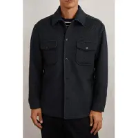 Reiss Ls Herringbone Twin Pocket Overshirt Navy Talla: L | Camisas Casuales Outlet | Hombre | Azul