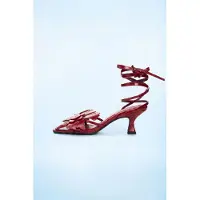 Desigual , Sandalia apliques flor, Mujer, Poliuretano, Rojo, 40