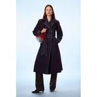 Desigual , Abrigo Trench 100% Algodón, Mujer, Algodon, Rojo, M