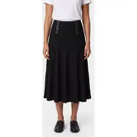 Moschino Bondage Lacing Wool Skirt Black Talla: 40 | Faldas Midi Outlet | Mujer | Negro