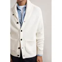 Reiss Ls Shawl Collar Ribbed Cardigan Winter White Talla: M | Cárdigan Outlet | Hombre | Blanco