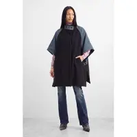 Desigual , Poncho Denim Combinado, Mujer, Azul, U