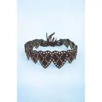 Desigual , Cinturón tachuelas corazones, Mujer, Cow Leather, MarróN, U