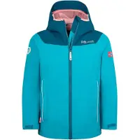 TROLLKIDS - Girls Bergen Jacket - Chaqueta impermeable size 164, turquesa