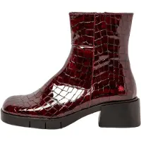 Art para mujer. 112841367003_008 Botines de Piel 1284 Varsovia burdeos (39), 3 a 5cm, Cremallera, Casual, Granate, outlet 2026.