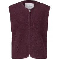 Street One Chaleco rojo vino
