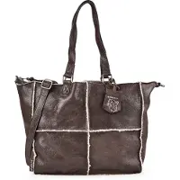 Burkely Bolso Lana Wendeshopper de piel, 44 cm marrón