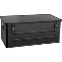 Alutec , caja de aluminio Classic 142, color negro, 142 litros, (largo x ancho x alto) 870 x 460 x 355 mm