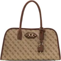 GUESS Bolso de mano 'Samantha' chocolate / brocado / capuchino
