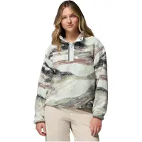 Columbia - Marcas - Helvetia II Printed Cropped Half Snap Sedona Sage Summits para Mujer de Nylon - Talla XS - Beige