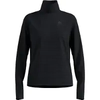 Odlo - Women's Mid Layer 1/2 Zip Essential Thermal - Camiseta de running size XS, negro