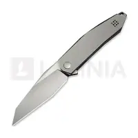 We Knife Navaja Tally, Polished Bead Blast Gray Titanium, Satin