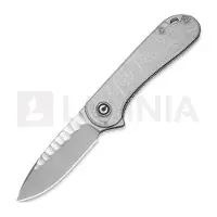 CIVIVI Navaja Elementum, Polished Clear Lexan, Satin Rock-Grind