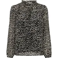 ONLY Blusa 'Ditsy' beige / gris / negro