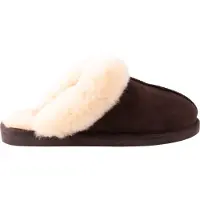 Shepherd Zapatillas de casa crema / marrón oscuro