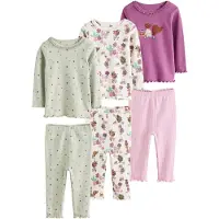 Next Pijama ecru / turquesa / menta / lila