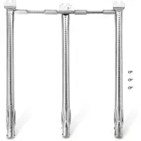 INF Kit de quemadores de acero inoxidable compatible con Weber Spirit y GS4 Spirit II 300 Series – Tubo repuesto 304 acero inoxidable 45.7cm