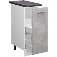 Vicco Armario de farmacia R-Line Hormigón 30 cm , ET Antracita, Model 46875