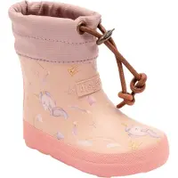 Bisgaard Botas de lluvia dorado / lila claro / talco / rosa pastel