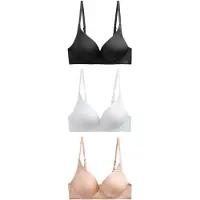 Next Sujetador 'Ultimate Comfort' piel / negro / blanco