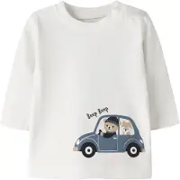 Name it Camiseta 'NBMOSMAR' beige / zafiro / negro / blanco