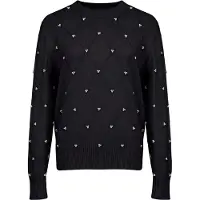 Imily Bela Jersey negro / blanco perla