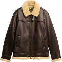 Superdry Chaqueta De Cuero Aviator