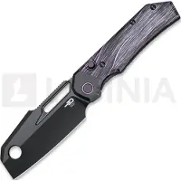 Bestech Navaja Nyrrdreki - Black PVD - G10, negro, púrpura