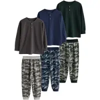 Next Pijama navy / gris oscuro / verde oscuro