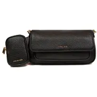 Michael Kors Bolso de hombro 'Jet Set Travel Small Flap Crossbody With Tech Attachment' negro