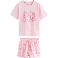 Next Pijama de pantalón corto rosa / rosa claro
