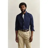 Gant para hombre. 3000300 Camisa Pinpoint Oxford Regular Fit marino (4XL), Casual, Algodón, Manga larga, outlet 2026.