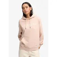 Superdry para mujer. W2012575A Sudadera con capucha Luxe Relaxed rosa (L), Casual, Algodón, outlet 2026.