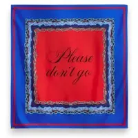 Essentiel Antwerp para mujer. KLASSIK Foulard Estampado Klassik azul (OSFA), Seda, Clásico, outlet 2026.