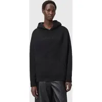 AllSaints Vision Etie Hoody Black Talla: L | Sudaderas con Capucha Outlet | Mujer | Negro