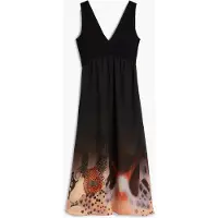 Desigual , Vestido midi 2 en 1, Mujer, Negro, S