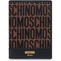 Moschino Allover Logo Wallet Brown Talla: OS | Billeteras Outlet | Mujer | Marrón