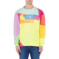 Moschino Projection Print Sweatshirt Multicolor Talla: 48 | Manga Larga Outlet | Hombre