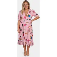 Moschino Georgette Dress Fashion Sketches Pink Talla: 36 | Vestidos Midi Outlet | Mujer | Rosa