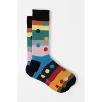 Paul Smith Men Sock Enrique Stripe Black Talla: OS | Ropa Interior Outlet | Hombre | Negro